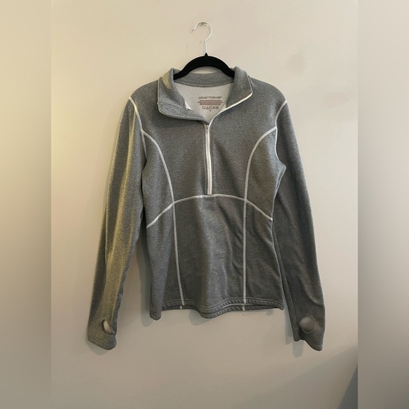 Obermeyer Sweaters - Obermeyer Heathered Gray Quarter Zip Jacket